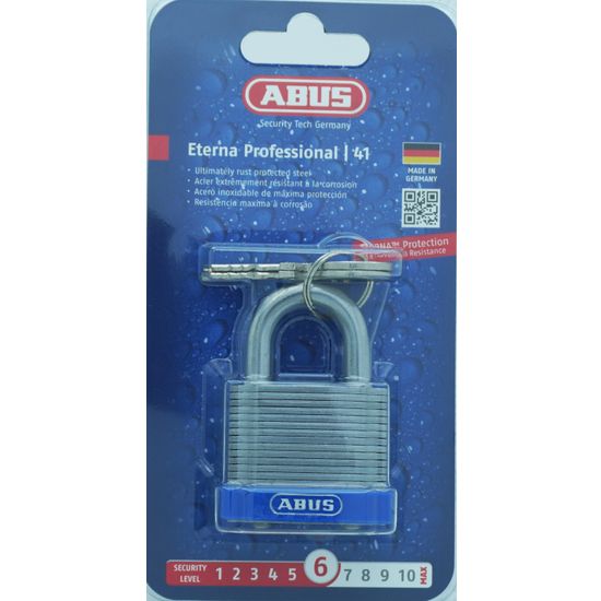 L&b Padlock Abus 40mm Laminated Steel Bliste