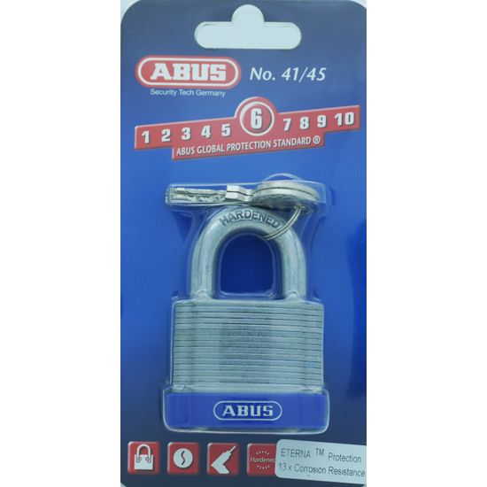 L&b Padlock Abus 49mm Laminated Steel Bliste