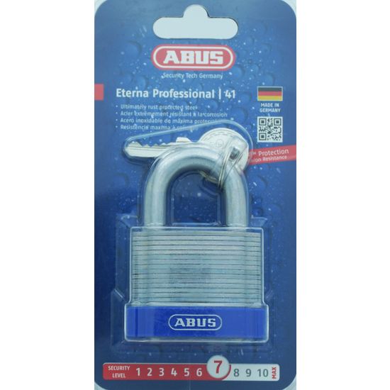 L&b Padlock Abus 53mm Laminated Steel Bliste