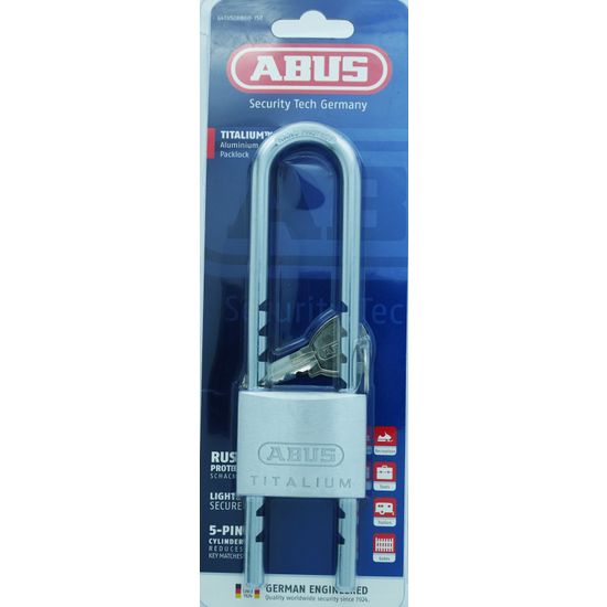 L&b Padlock Abus 50mm Titalium Ratchet Sh Bl