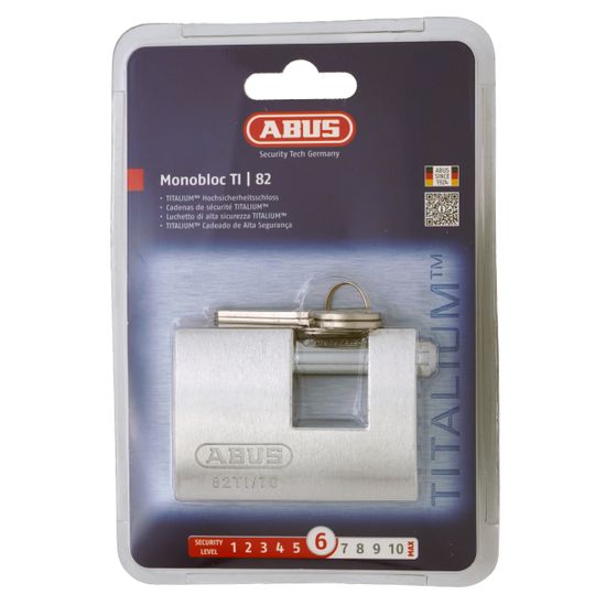 L&b Padlock Abus 70mm Ins. Titalium Single B