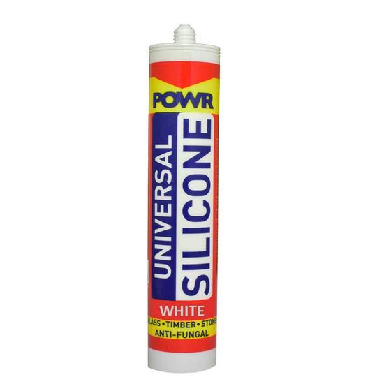 Sealant Silicone POWR White 260ml Cart
