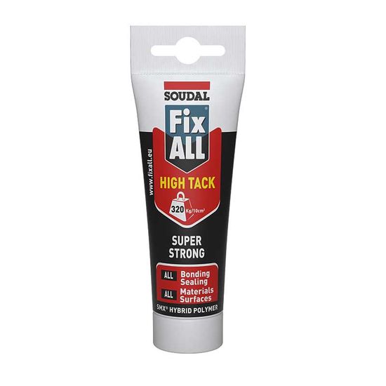 Adhesive Fixall High Tack White 125ml SOUDAL
