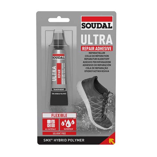 Adhesive Ultra Repair Clear 20ml SOUDAL