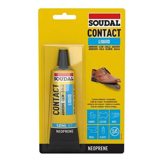 Adhesive Contact Glue Blister 125ml SOUDAL