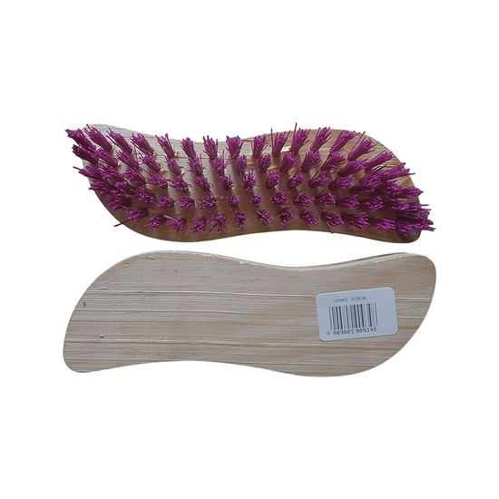 Brush Scrubbing Wood Snake