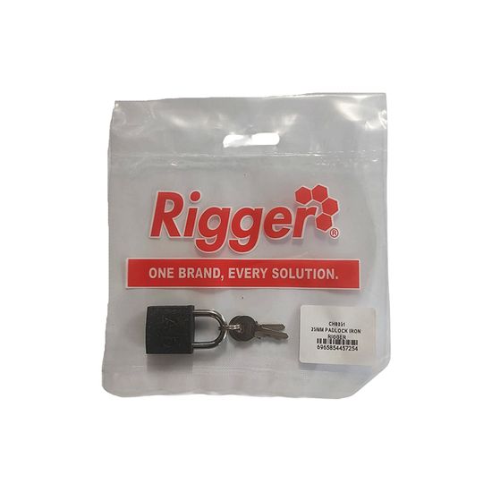 Lock Padlock Iron Carded 25mm H25mm