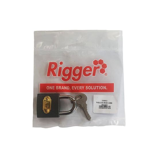 Lock Padlock Iron Carded 38mm H38mm