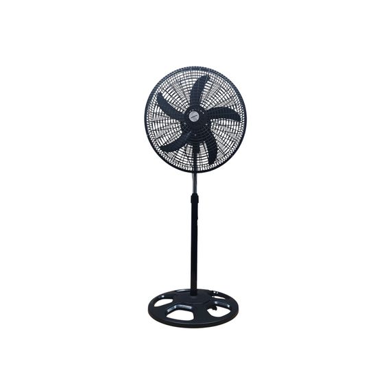Fan Elec Standing Plastic 18" 3 Speed Control Blk 230v (per