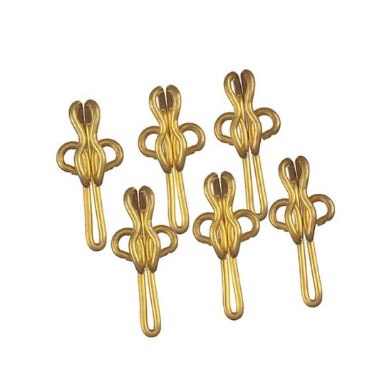 Curtain Hooks Brass R7 100 Per Pack