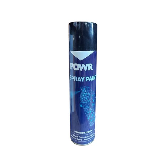 Paint Spray Std Black Mat 300ml POWR