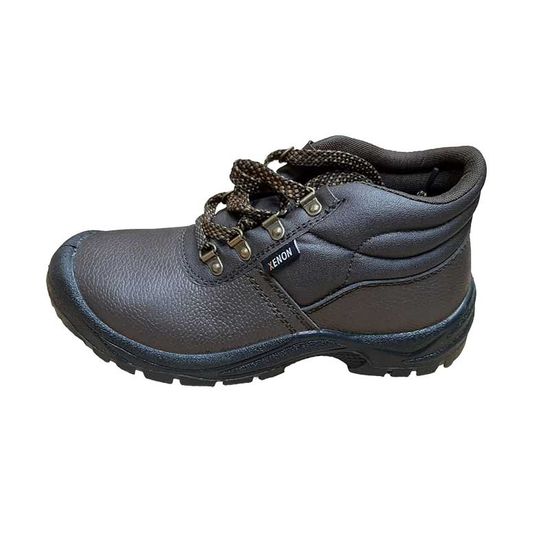 Boot Safety Xenon Oil/acid St/cap Brown Sabs Size 5 Disc
