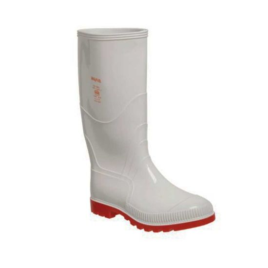 Gumboot Duralight Wayne Knee/l Wht/red N/stc Size 12 F1030