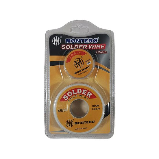 SOLDER WIRE KIT CORE 40/60 0MM 10GR ROSIN BS2253