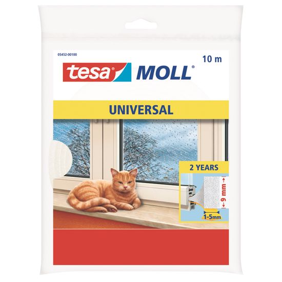 TESA Moll Universal Foam (1-5mm Gaps) 10mx9mm White