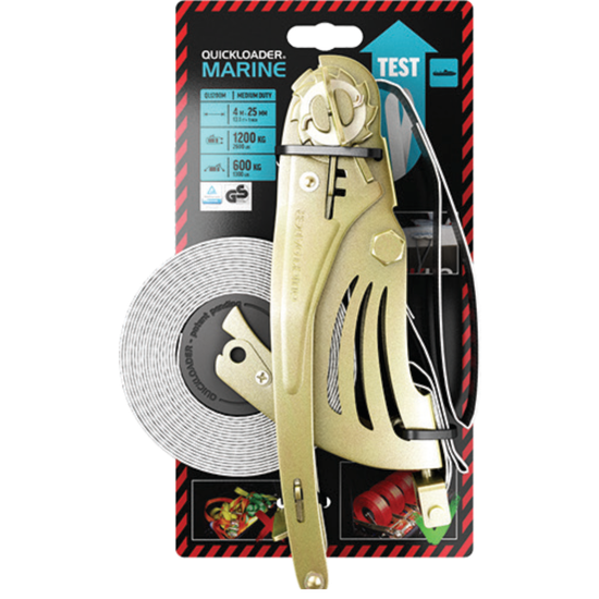 Ruwag Ratchet And Strap - Auto QUICK Loader Retractable Marine 1200 Kg 4 M 25 Mm