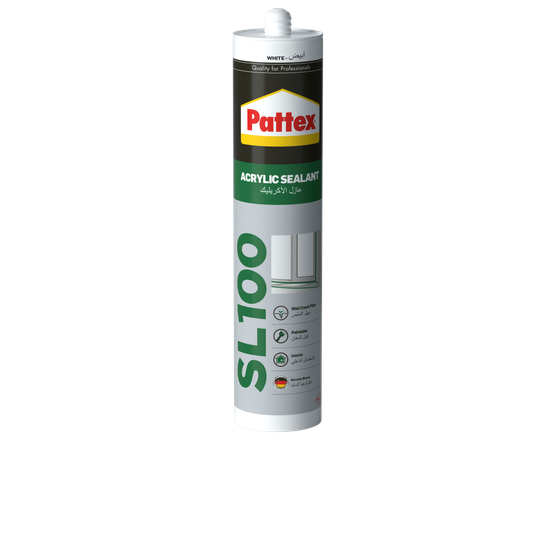 Pattex Sl100 White Acrylic Sealant 280ml