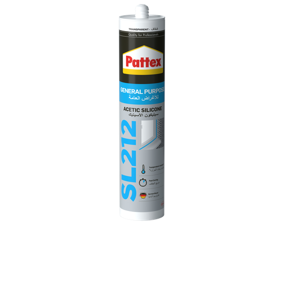 Pattex Sl212 Transparent General Purpose Silicone 280ml