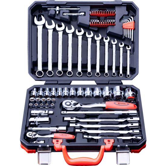 HARDEN 77pcs 1/2 Inch & 1/4 Inch Socket Set