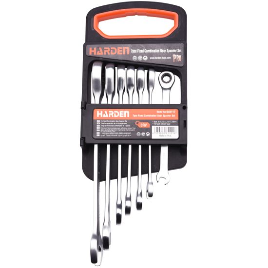HARDEN 7pcs Fixed Combination Gear Spanner Set