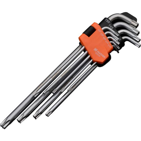 HARDEN 9pcs Extra Length Torx Key Wrench
