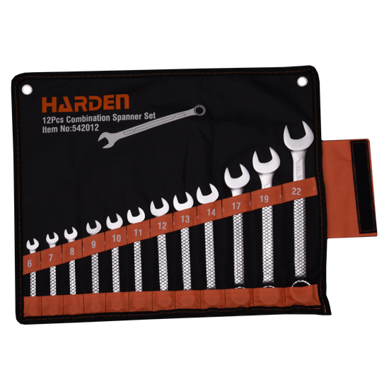 HARDEN 12pce Combination Spanner Set 6-22mm
