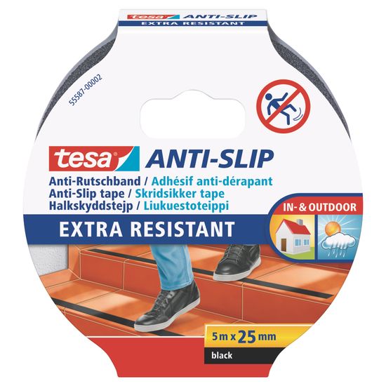 TESA Anti-slip Tape 5mx25mm Black (ip 6)