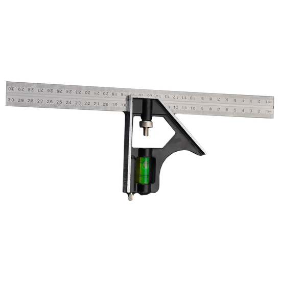 HARDEN 300mm Combination Square With Aluminium Base
