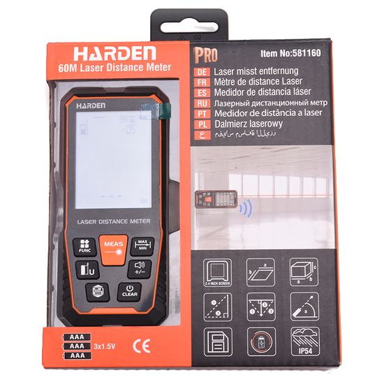 HARDEN Laser Distance Meter 60m