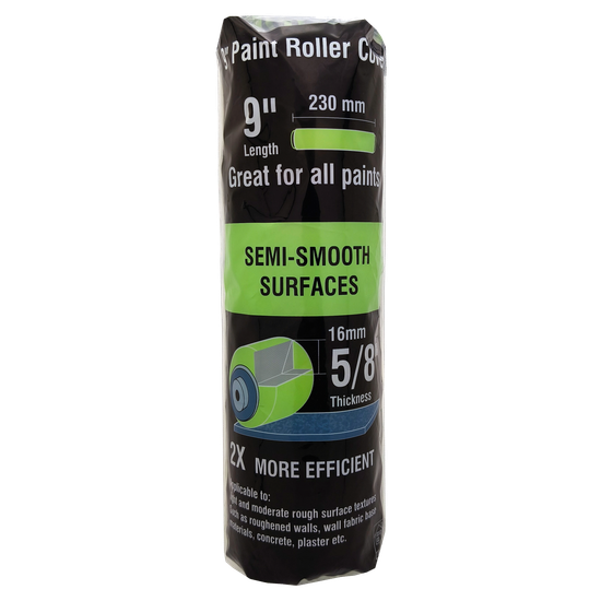 9\'\' (228mm) Paint Roller Cover Smooth To Medium Surface 16mm Fibre