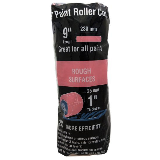 9\'\' (228mm) Paint Roller Cover Rough Surface 25mm Fibre