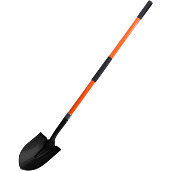 1480mm Point Shovel With Long Fibreglass Handle