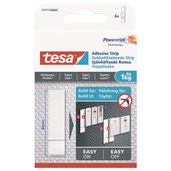 TESA Powerstrips Sensitive Surface 1kg 6 Strips