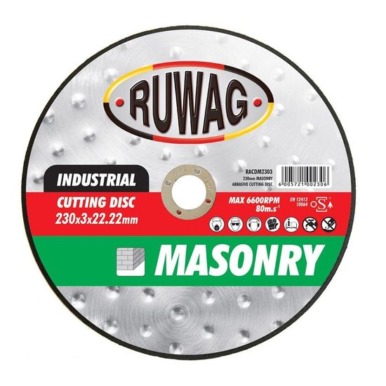 RUWAG 115mm Masonry Abrasive Cutting Disc (25/box) /ea