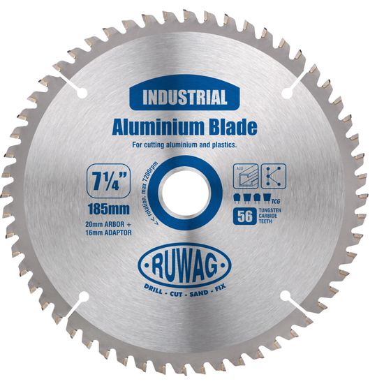RUWAG 185mm Z56 Saw Blade Tct Profi Aluminium