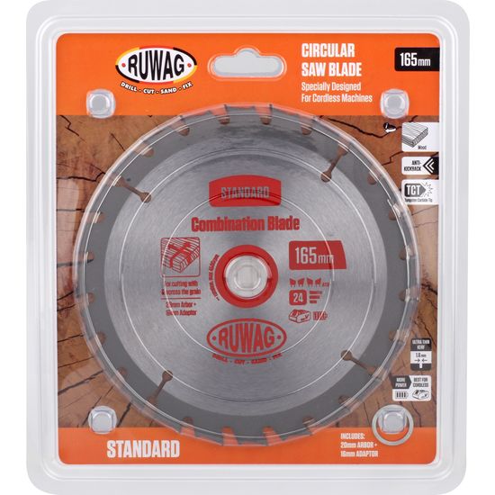 RUWAG 165mm Z24 Saw Blade Tct Cordless