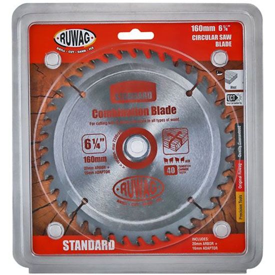 RUWAG 160mm Z40 Saw Blade Tct Standard