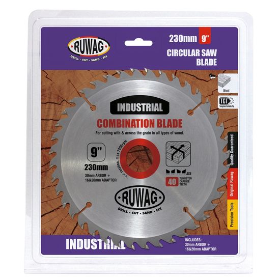 RUWAG 230mm Z40 Saw Blade Tct Standard