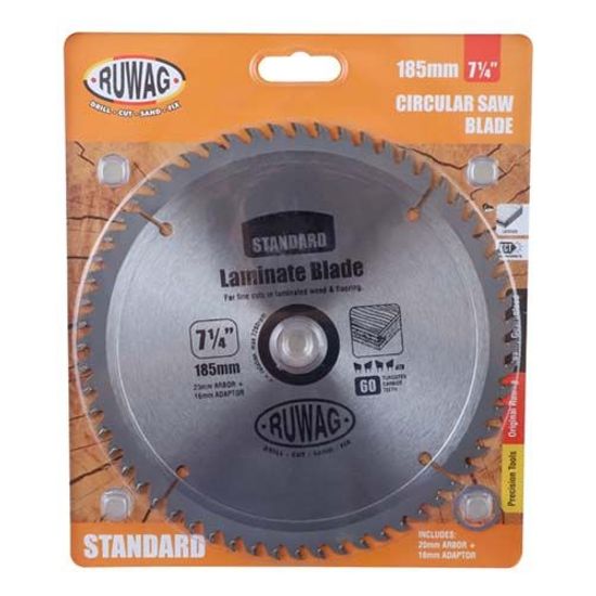 RUWAG 185mm Z60 Saw Blade Tct Standard Laminate