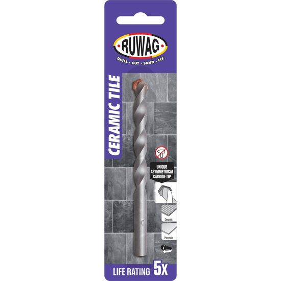 RUWAG 10mm Ceramic Tile Bit Carded