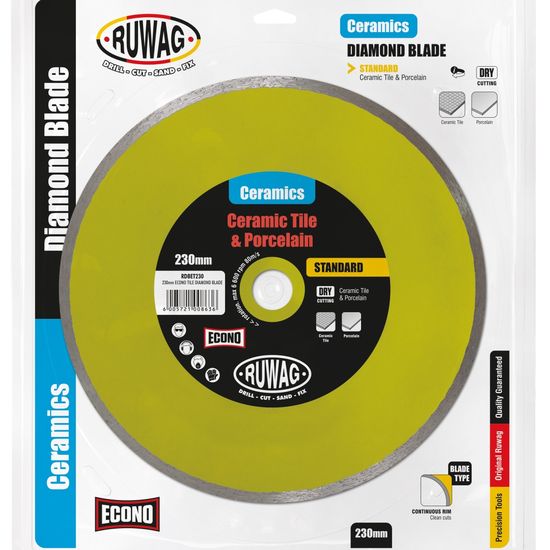 RUWAG 230mm Econo Tile Diamond Blade