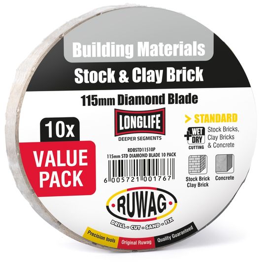RUWAG 115mm Standard Diamond 10 Pack /pk