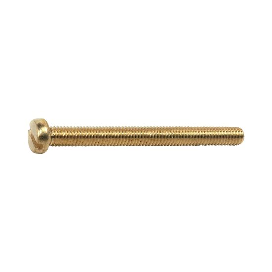 RUWAG Machine Screw Brass Cheese Head Slotted 4x50mm (5)