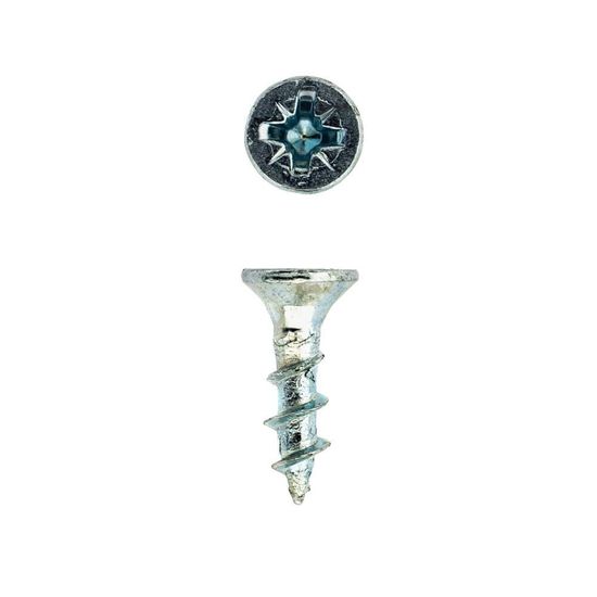 RUWAG Chipboard Screw Zinc Plated - Silver 3.5x16mm (100)
