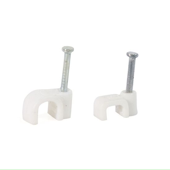 RUWAG Cable Clip Round White 7mm (100)