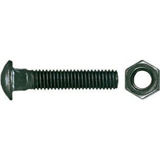 RUWAG Cup Square Bolt & Nut Black 10x90mm (344)