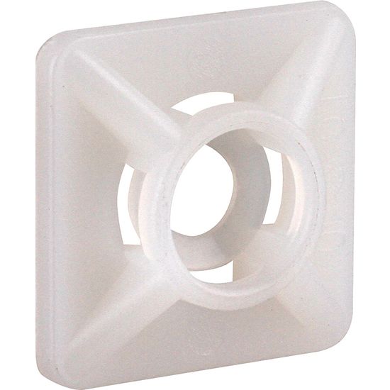 RUWAG Mount Pad Cable Ties White 28x28mm (10)