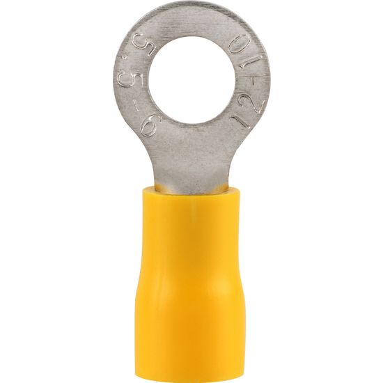 RUWAG Pre-ins Ring Terminal Yellow 4mm (8)