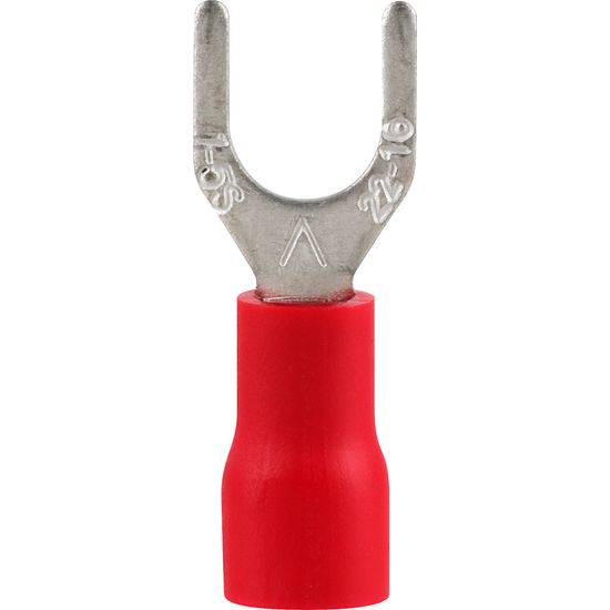 RUWAG Pre-ins Spade Terminal Red 4mm (25)