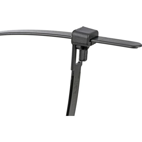 RUWAG Reusable Cable Ties Black 7.6x150mm (10)